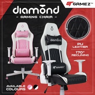 GTGAMEZ Diamond High Back PU Leather / Mesh Office Gaming Chair with Ergonomic Design