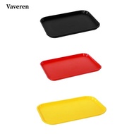 [Vaveren] Rectangular Tray Cafeteria Trays Serving Platter Non Slip Tray Coffee Table Trays for Coff