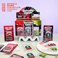 30hop tray of mint candy mixed with 3 fruit flavors