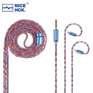 NiceHCK NewGarden HiFi Audio IEM Upgrade Cable 8 Strands 5N OFC+Silver Plated OFC Wire for KZ CCA TR