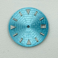 Mặt số dạ quang xanh 28.5mm có logo S đồng hồ lặn phụ kiện đồng hồ chữ cho chuyển động NH 35/nh36/4r