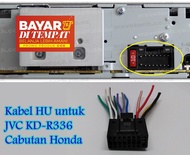 Kabel Soket Head Unit JVC untuk Pasang HU JVC KD-R336 Copotan Honda Brio Soket JVC KDR336 Tape Mobil