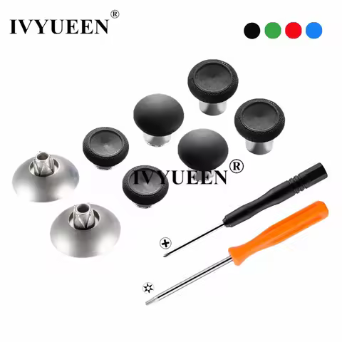 IVYUEEN Magnetic Thumbsticks Grips for Dualshock 4 PS4 Controller Swap Analog Stick Kit for Playstat