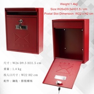 TRENY United States Mail Box / Post Box Post Letter Box/ Iron Mail Box/ Besi Plastik/ Mailbox/ Lette