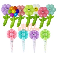 HappyBalloon Daisy Stick Foil Balloon Daisy Flower Stick Balloon/