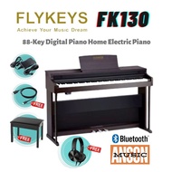 FLYKEYS FK130 88-Key Digital Piano Home Electric Piano Keyboard - Rosewood (FK-130 / FK 130)