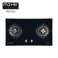 Mayer 86cm 2 Burner Glass Gas Hob MMGH8821HI - LPG / PUB