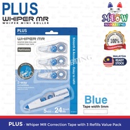 Plus Whiper MR Correction Tape Set (5mm) WH605R-13 1+3