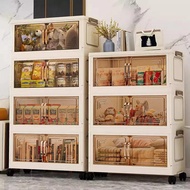 45/55/65cm Length Multifunction Folding Storage Cabinet Sundries Cabinet Large Capacity Dustproof Wa