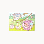 【漫遊台灣 X 三麗鷗】雙星仙子明信片(貓空)+貼紙(中正紀念堂)