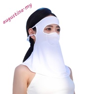 AUGUSTINA Summer Sunscreen Mask, Anti-UV Ice Silk Bib Ice Silk Mask, Breathable Sunscreen Veil Face Gini Mask Sun Protection Women Neckline Mask Outdoor