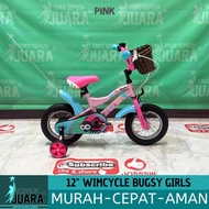 SEPEDA ANAK WIMCYCLE BUGSY GIRLS BMX MINI 12 INCH