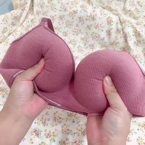 8cm Extreme Push Up Bra for Small Chest AA-A-B Cup Ultra Thick Padding Wireless Bra for Max Lift Dee