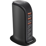 6-Port USB Pengecas Dinding Stesen Pengecasan Desktop Pengecasan PantasSerasi dengan lphone15 1413 1