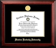 Campus Images KY996GED Western Kentucky University Embossed Diploma Frame, 8.5" x 11", Gold