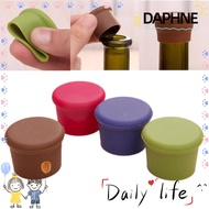 DAPHNE 5Pcs Durable Beer Beverage Cover Champagne Closures Silicone Cap Wine Bottle Stopper Fresh Saver Leak Free Bar Accessories Food Grade Preservation Tools/Multicolor