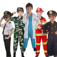 Baju Askar Polis Bomba Doktor Kids Army Police Doctor Uniform Halloween Costume
