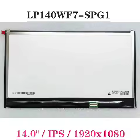 14.0" LP140WF7-SPG1 Fit LP140WF7 SPE1 IPS 1920x1080 EDP 30 Pins Laptop LCD Screen FHD Display Matrix