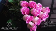 Bunga Mawar PER 10 BATANG Bahan Latex Bunga Artificial Hias Buatan
