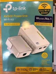 tp-link AV600 Powerline Wi-Fi Kit TL-WPA4220 KIT HomePlug 300Mbps Auto-Sync 沒單據