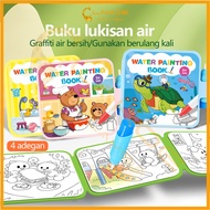 lakoe Magic Water Doodle Book Water Doodle Book Cartoon Animals Kids Preschool Mess-Free
