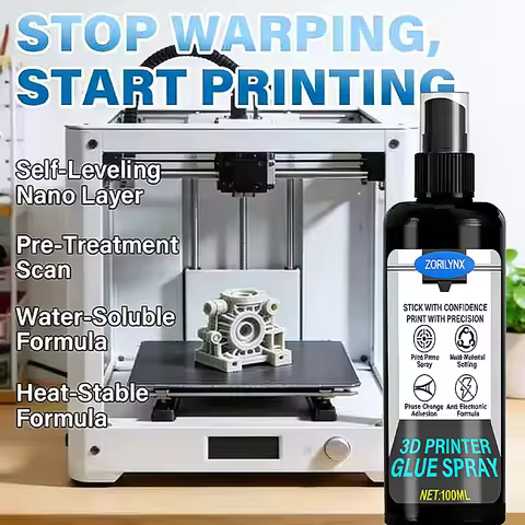 3D Printing Adhesive Spray Anti Warping Liquid Glue for Glass PEI Bed Easy Removal for PLA ABS PETG 