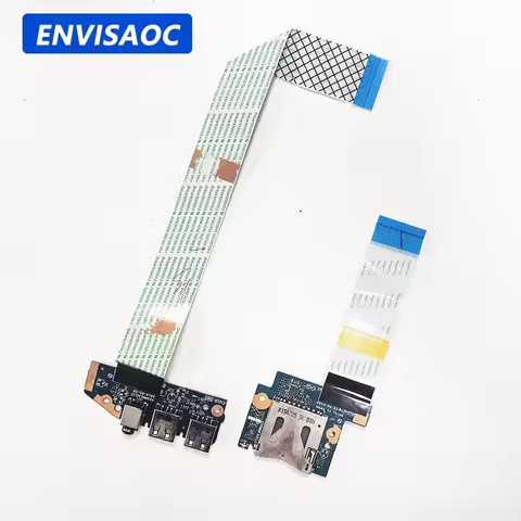 For HP Probook 440 G2 445 G2 450 G2 455 G2 Laptop USB Audio headphone jack card reader board with ca