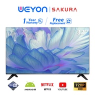 Sakura Android9.0 TV Smart TV 32/40/43Inch Wifi/YouTube/Netflix/DVB-T2 TCLG40SM-LED TV S40A-SM