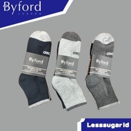 KATUN Byford Men's Thick Quarter Socks Contains 3 PCS Cotton Mixed Colors