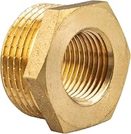 tecuro Reducer Male Thread G 1/2 x Internal Thread Rp 1/8 Inch, MS Blank CW617N