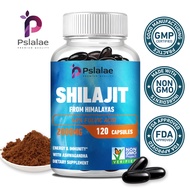 แคปซูล Pslalae Shilajit 2000 มก. เรซิน Shilajit ออร์แกนิก เสริมสร้างภูมิคุ้มกัน เพิ่มพลังงาน ส่งเสริ