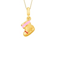 Citigems 999 Pure Gold Christmas Stocking Pendant