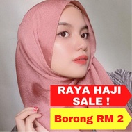 Borong RM 2 sehelai Tudung Bawal Shawl Lili Textured Crepe Silk Murah Sale Pleated Shawl Chiffon Keknis