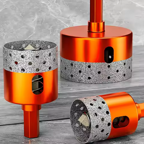 Diamond Brazed Core Dry Drill Bit for Porcelain Tiles Marble Glass Crowns Drill Granite Hole Saw Hol
