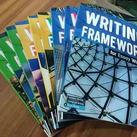 18 Books Writing Framework For Sentence Paragraph Essay Learn Practise English Textbook Workbook Ful
