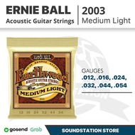 Ernie Ball 2003 Earthwood Medium Light Acoustic Guitar String 12-54 | Original 0.12 Acoustic Guitar 