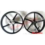 🔥Enkei Sport Rim SP522 Custom🔥 Y125Z LC135 Hub Chrome Depan Speedo Tapak Belakang lubang Shaft Y15