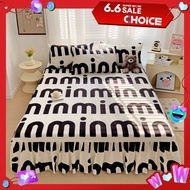 Korean Printed Bed Skirt Queen Size Bed Sheet with Skirt Hem Thick Non-slip Mattress Protector Mattress Cover