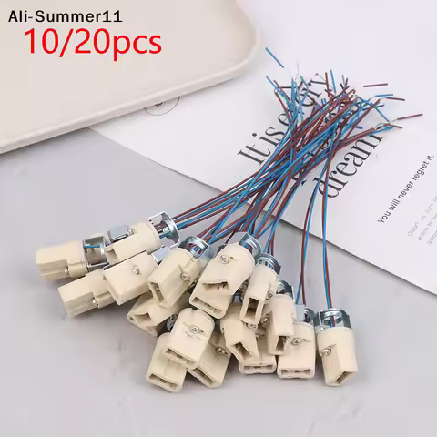【Sa1】10/20Pcs G9 Light Bulb Socket Ceramic Lamp Base Holder Connector Led Halogen Light LED Lamp Bul