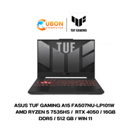 ASUS TUF Gaming A15 FA507NU-LP101W NOTEBOOK โน๊ตบุ๊ค AMD Ryzen™ 5 7535HS /  RTX™ 4050 / 16GB DDR5 / 512 GB / WIN 11 /  ประกัน 2 ปี