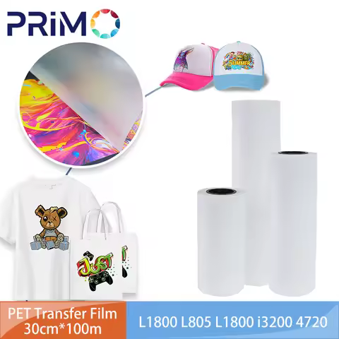 30CM * 100M A3+ Roll PET Transfer Film 75 Micron For Epson L1800 i3200 4720 L1800 L805 XP600 1390 Pr
