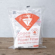 CAFEC กระดาษกรองกาแฟ Abaca สีขาวจำนวน 100 แผ่น