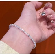 Natural akoya Natural Seawater Pearl Bracelet baby Bead Bracelet Xiaomi Beads Round Extremely Strong