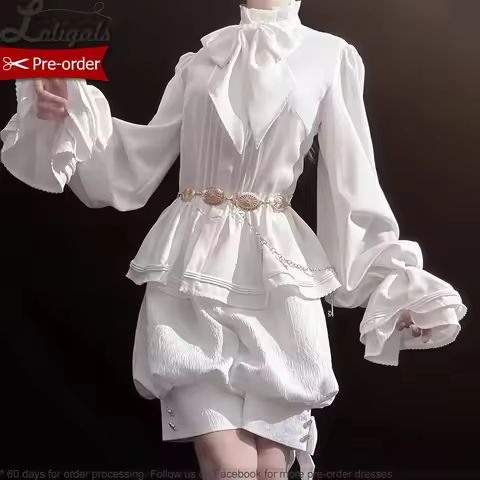 Pre-order Ouji Lolita Hooded Jacket / Short Pants / Trousers by Princess Chronicles ~ Rabbit in Moon