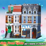 Lepin 15009 City Series The 10218 Pet Shop Supermarket Model City Street Building Blocks Funny Chris