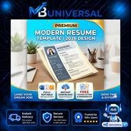 Resume Template Canva | ATS Friendly CV + Cover Letter | Editable & Instant Download | Professional 