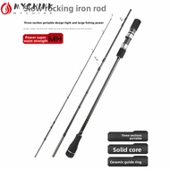 CHINK Carbon Rod, 3-Piece 1.83-1.91m Travel Jigging Rod, High Performance MH Ceramic Guides 6000g Ma