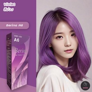 เบอริน่า A6 สีย้อมผม สีม่วง สีย้อมผม เปลี่ยนสีผม ครีมย้อมผม สีผม Berina A6 Violet Hair Color Cream