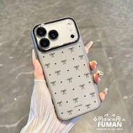 ins Style Bow Tie Clear Phone Case For OPPO A17 A16 A16S A16K A16E A15 A15S A12 Reno 8T 8Z 7Z 6Z 5Z 