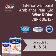 Dulux Ambiance Pearl Glo - Wine & Dine (78RR 06/137) (Low Odour) (Interior Wall Paint)